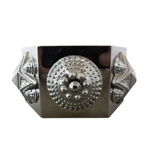 Burberry Prorsum warrior theme oversized hexagon cuff bracelet - Picture 1 of 5